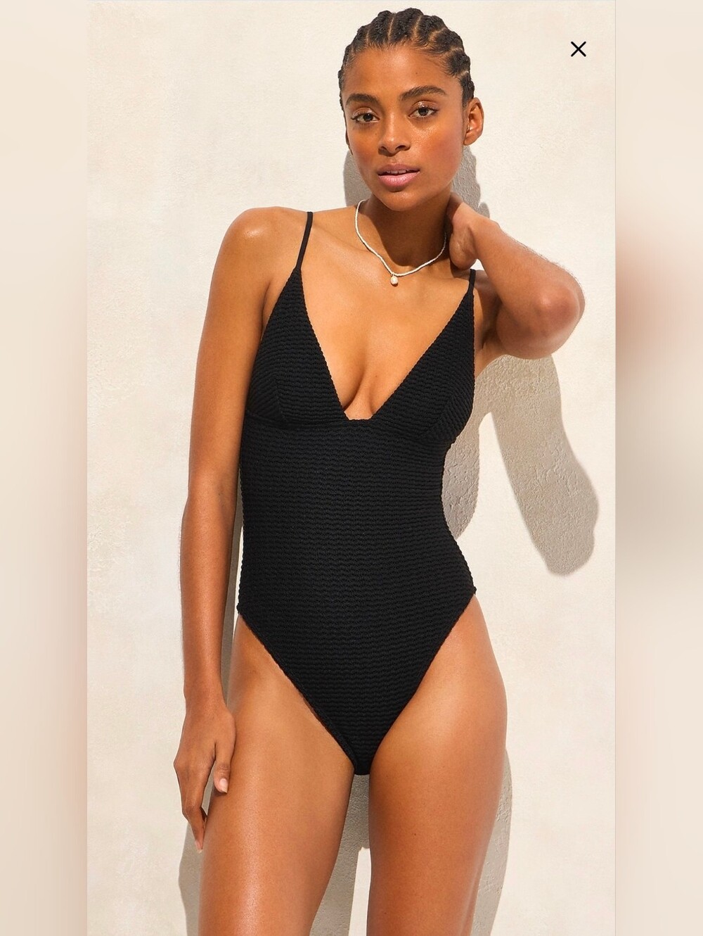 Nwt J. Crew Crochet Plunge One-Piece Swimsuit Size 6